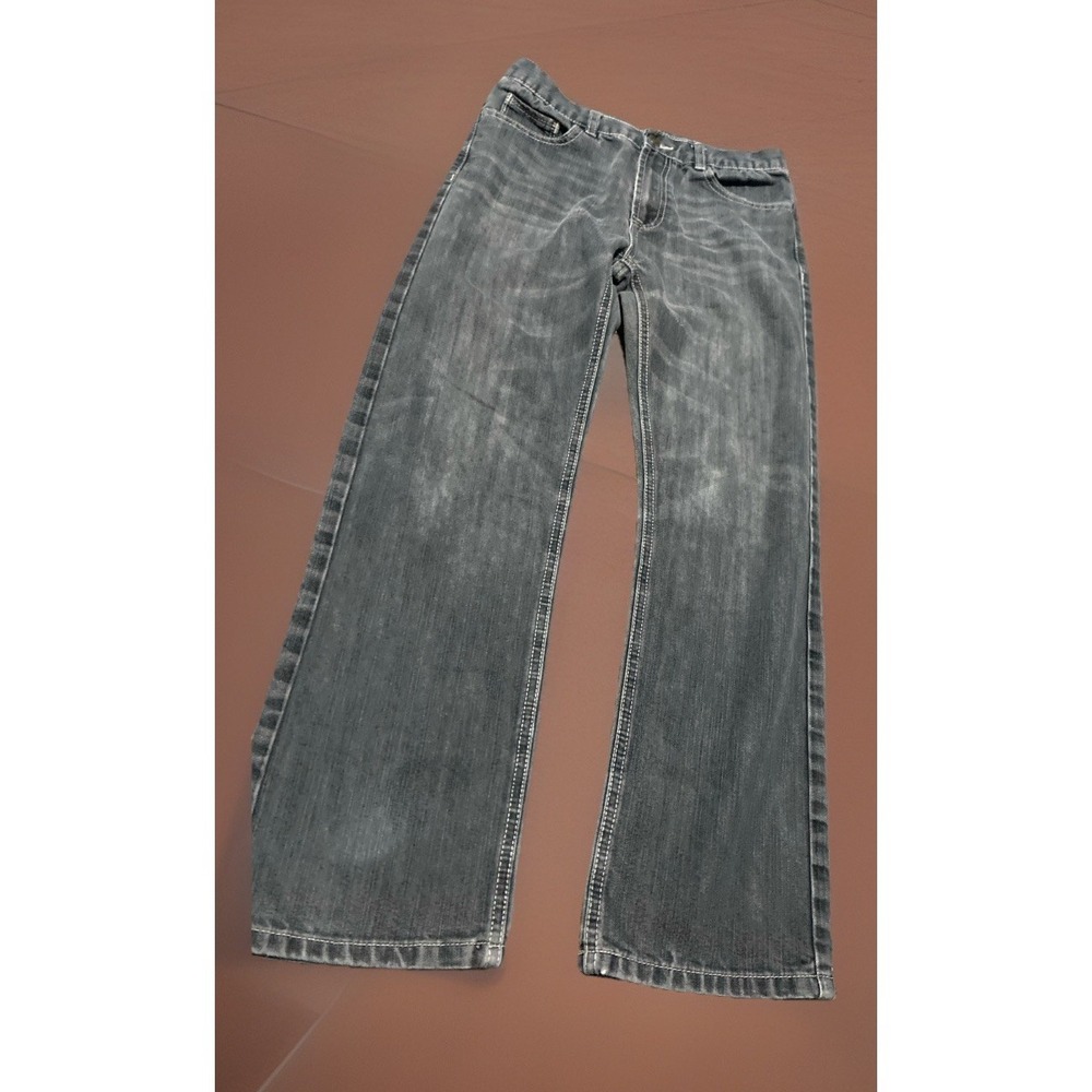 Buzz Cuts By Wax Jean Boys 28x26 Gray Bootcut Jeans Youth Size 16 Fade Wash